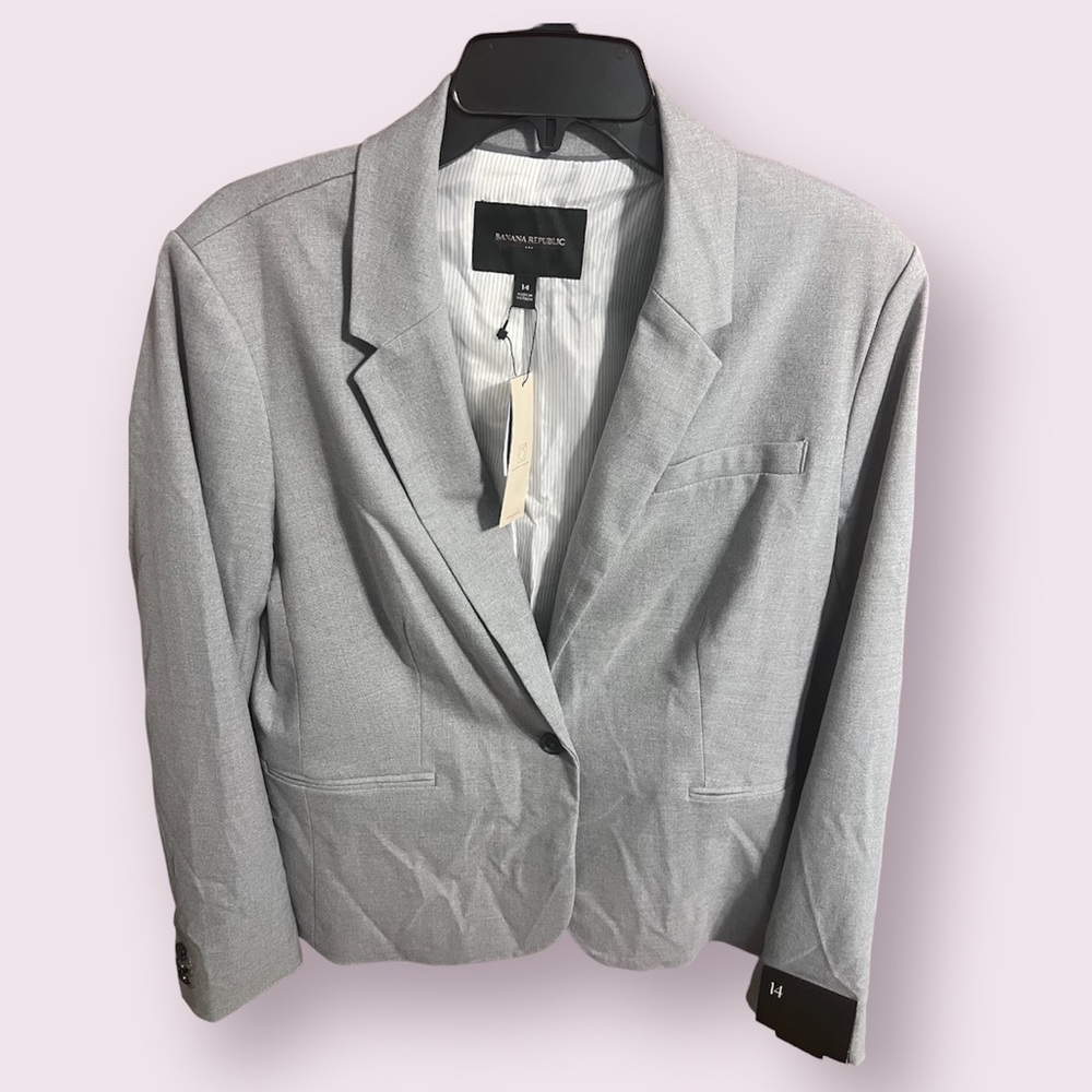 Banana Republic Gray Blazer NWT